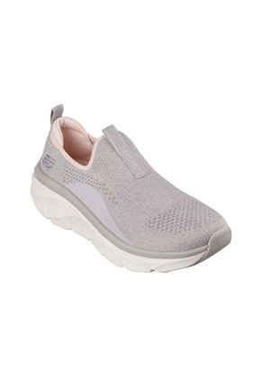 Tenis Mujer Skechers Dlux Walker - Gris-Rosado