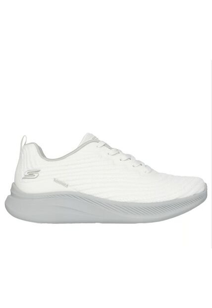 Tenis Skechers Mujer Bobs Moda Flex Veganos Blanco