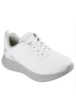 Tenis Skechers Mujer Bobs Moda Flex Veganos Blanco