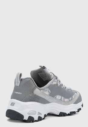 Tenis Lifestyle Gris-Blanco Skechers D lites