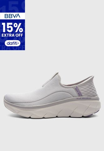 Tenis SKECHERS D`LUX WALKER 2.0 Gris Skechers