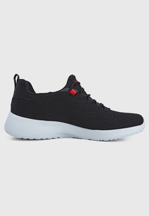 Tenis Training Negro-Gris-Rojo Skechers Dynamight