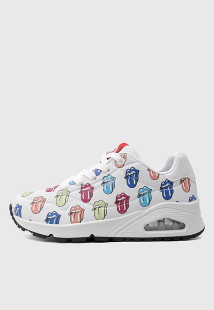 Tenis Lifestyle Blanco-Multicolor SKECHERS Rolling Stones Repeat Lick