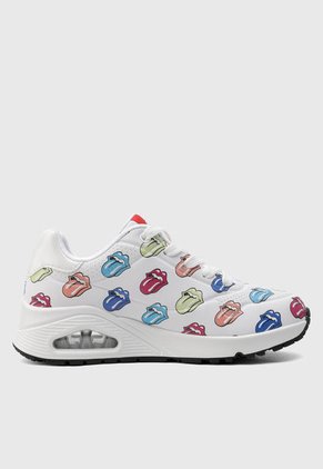 Tenis Lifestyle Blanco-Multicolor SKECHERS Rolling Stones Repeat Lick