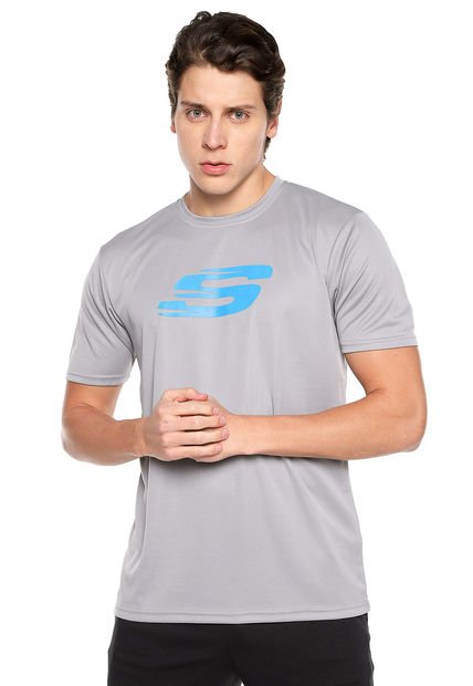 Camiseta Gris Skechers