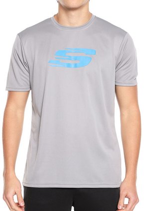 Camiseta Gris Skechers