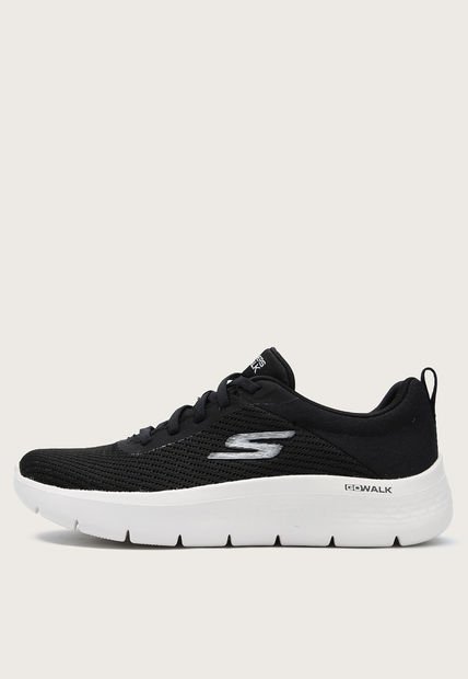 Tenis Walking Negro-Marfil Skechers Go Walk Flex - Alani