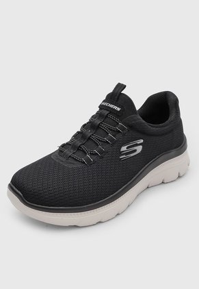 Tenis Lifestyle Skechers Summits Plus Summer Negro