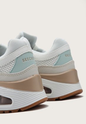 Tenis Lifestyle Marfil-Verde menta-Beige Skechers Uno - Heel Hints