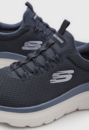 Tenis Lifestyle Skechers Summits Plus Summer Azul