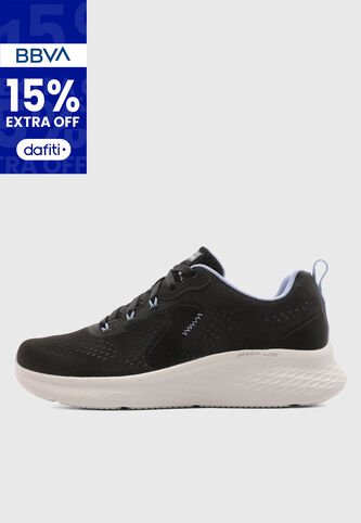 Tenis SKECHERS Emesh Lace Up Negro Skechers