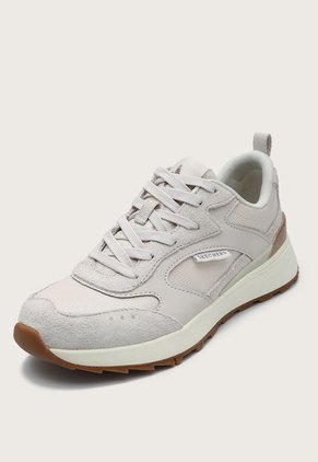 Tenis Lifestyle Beige-Marfil-Cobre Skechers Sunny Street - Sunshine Steps