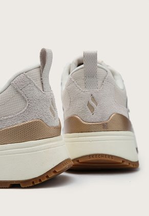Tenis Lifestyle Beige-Marfil-Cobre Skechers Sunny Street - Sunshine Steps