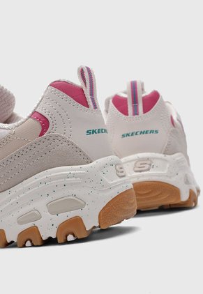 Tenis Outdoor Rosa-Beige-Fucsia Skechers D'lites - Bold Views