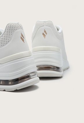 Tenis Lifestyle Blanco-Oro Rosa Skechers Street Million Air - Elevated Air