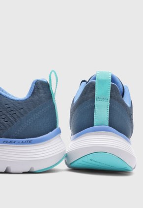 Tenis Running Azul-Blanco SKECHERS Flex Appeal 5.0