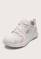 Tenis Lifestyle Palo Rosa-Blanco-Salmón Skechers D' Lux Fitnes de Skechers
