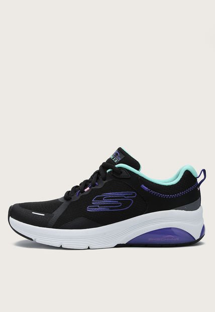 Tenis Training Negro-Violeta-Verde Menta Skechers Skech-Air Extreme 2.0 - New Remix