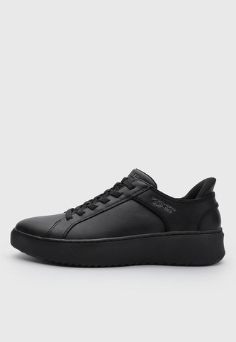 Tenis Casual Skechers Court Break  Negro Skechers