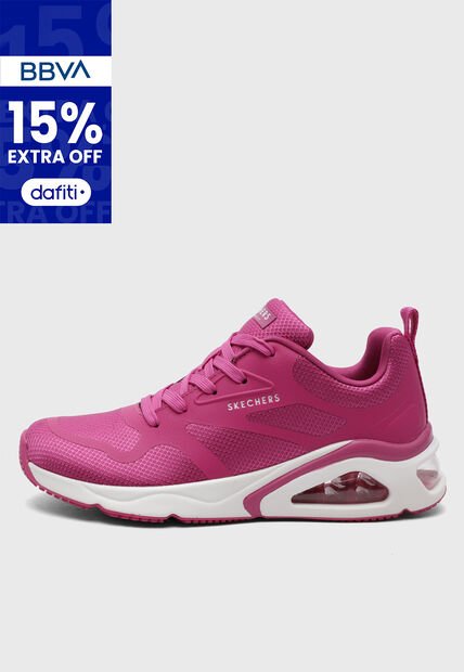 Tenis SKECHERS Tres-Air Uno - Revolution-Airy Fucsia