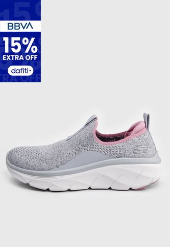 Tenis Skechers Relaxed Fit: D'Lux Walker 2.0 Gris Skechers
