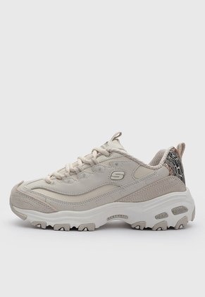 Tenis Lifestyle Skechers D'Lites Golden Chic Beige