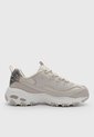Tenis Lifestyle Skechers D'Lites Golden Chic Beige de Skechers