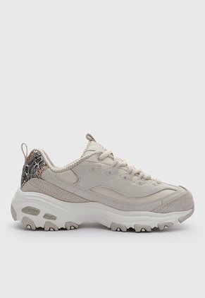 Tenis Lifestyle Skechers D'Lites Golden Chic Beige