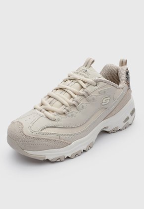 Tenis Lifestyle Skechers D'Lites Golden Chic Beige