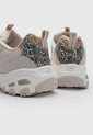 Tenis Lifestyle Skechers D'Lites Golden Chic Beige de Skechers