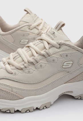 Tenis Lifestyle Skechers D'Lites Golden Chic Beige