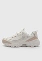 Tenis Lifestyle Skechers D'Lites Golden Chic Marfil de Skechers