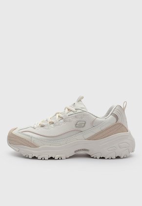 Tenis Lifestyle Skechers D'Lites Golden Chic Marfil