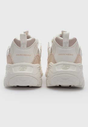Tenis Lifestyle Skechers D'Lites Golden Chic Marfil