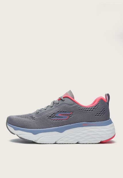 Tenis Training Gris-Coral-Celeste Skechers Max Cushioning Elite - Ziva