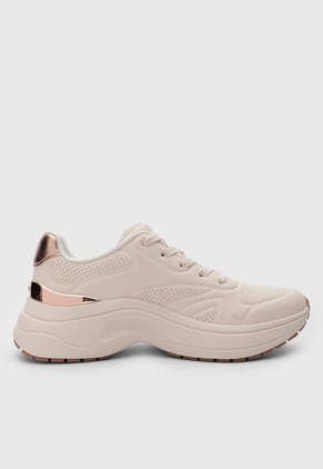 Tenis Lifestyle SKECHERS Lifted Steps Biege