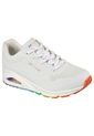 Tenis Skechers Uno - Rainbow Peaks Color Blanco - Multicolor Para Mujer de Skechers