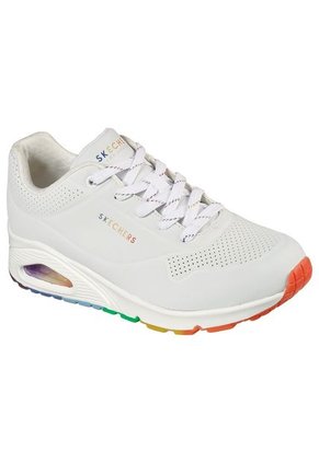 Tenis Skechers Uno - Rainbow Peaks Color Blanco - Multicolor Para Mujer