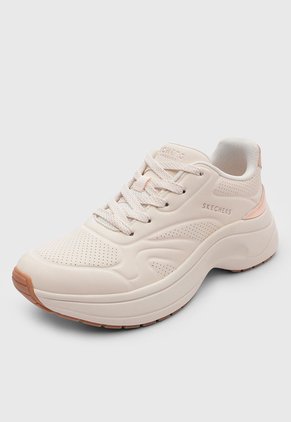Tenis Lifestyle SKECHERS Lifted Steps Biege