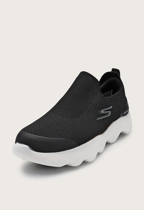 Tenis Running Negro-Gris-Blanco Skechers Go Walk-Massage Fit-Tidal