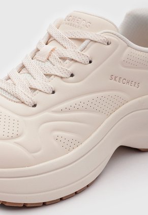 Tenis Lifestyle SKECHERS Lifted Steps Biege
