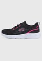 Tenis Running Negro-Fucsia-Blanco  Skechers de Skechers