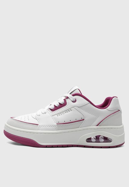 Tenis Lifestyle Blanco-Magenta Skechers Street Uno - Court