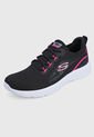Tenis Running Negro-Fucsia-Blanco  Skechers de Skechers