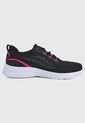 Tenis Running Negro-Fucsia-Blanco  Skechers de Skechers