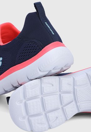 Tenis Running Azul-Rosa-Blanco Skechers