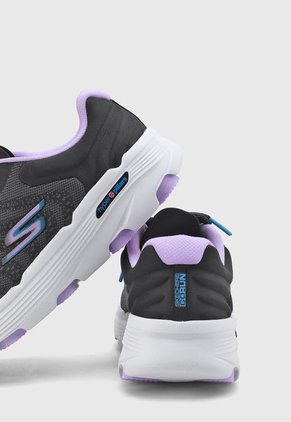 Tenis Running Negro-Blanco-Lila SKECHERS GO Run 7.0 - Driven