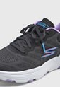 Tenis Running Negro-Blanco-Lila SKECHERS GO Run 7.0 - Driven de Skechers