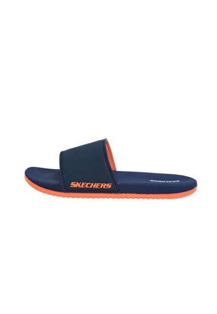 Chanclas Shechers Kids Gambix X Navy/Orng