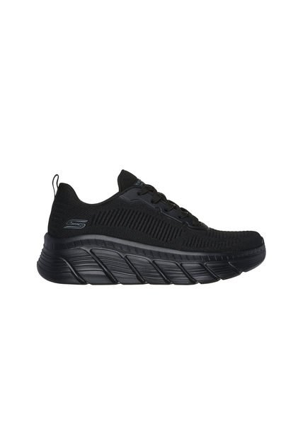 SKECHERS TENIS BOBS B FLEX HI LIFE STYLE DAMA NEGRO 
